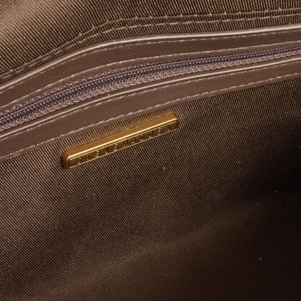 NEW Steve Madden Brown Straw Handbag - Picture 3 of 3